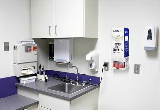 AHS Eye Shield Dispenser [Case of 6] Eyewear Dispenser, Pre-Assembled Design, Professional-Grade, Easy to Use, Tower Dispenser for Glasses | Dispenser ONLY - Glasses Tower Sold Separately