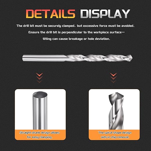 Drill Bit, 5mm Cutting Diameter, 4241 HSS 118° Cutting Angle Uncoated Bright Versatile Jobber Bits - (Applications: for Drilling Plastic Wood Soft Metal), 5-Pieces