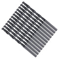Drill Bit, 9/64" Cutting Diameter, 4241 HSS Nitriding Black 118° Cutting Angle Versatile Jobber Bits - (Applications: for Drilling Plastic Wood Soft Metal), 12-Pieces
