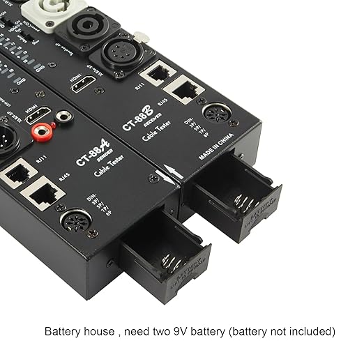 MFL. Detachable Advanced Cable Tester Line Audio Spilt Apart Cable Checker and Finder 10-Way Switch Wire Tracker with LED Indicators, Separate Working Mode, Rectangular