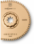 Fein Starlock Plus Carbide Segmented Saw Blade - Precision Cutting for CFRP and Fiberglass, Open Teeth, Extra Thin Version, 3-17/32" Diameter, 3/64" Kerf - 63502187210