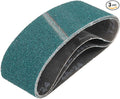 HARFINGTON 4 x 24 Inch Sanding Belts, 3 Pcs 24 Grit Zirconia Abrasive Belt Sander File Belt for Woodworking, Metal Polishing, Knife Sharpener