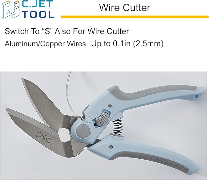 8" Heavy Duty Scissors, Carpet Cutter, Industrial Scissors, Multipurpose, Scissors for Carpet, Cardboard, Leather, Pruning, Gardening, Professional Soft Grip Stainless Steel (Blue)