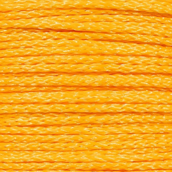 Hollow Braid Polypropylene Rope (5/16 Inch, 1000 Feet, Yellow) - Barrier Rope - Trail Marking, Crowd Control, Golf Courses