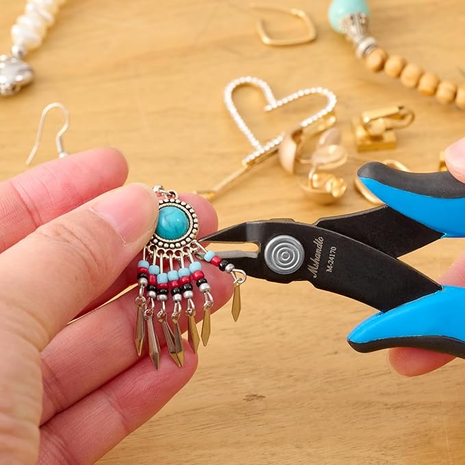 5.3" Wire Cutters for Crafting Flush Cutters 2 Pack Ultra Sharp Flush Cut Pliers for Jewelry Making, Diagonal Cutting Pliers for Models, Aluminum Wire, Jewelry, Plastic and Soft Copper Wire