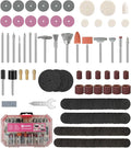 HARDELL Rotary Tool Accessories, 230pcs Power Rotary Tool Accessories Kit, 1/8"(3.2mm) Diameter Shanks, Universal Fitment for Easy Cutting, Polishing, Sanding, Carving, Grinding(Pink)