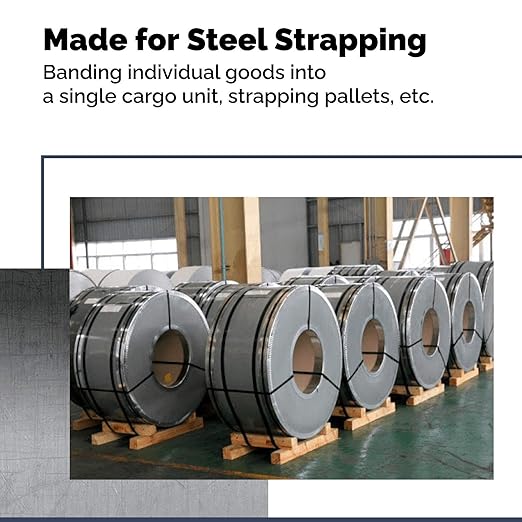IDL Packaging S-246 Deluxe Pusher Tensioner for 3/8" to 3/4" Steel Strapping - Perfect for Both Round and Flat Packages - Heavy-Duty Steel Strapping Tool with Long Service Life