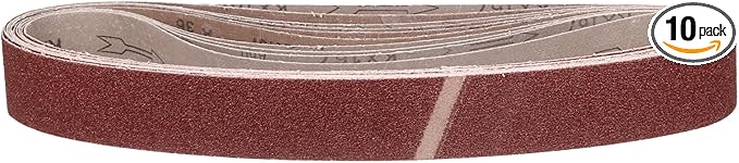 1-1/2 x 30 Inch Sanding Belt, 10 Pcs 40 Grit Knife Sharpener Belts Work Sharpening for Belt Sander Knife Carving Tool Metal Working