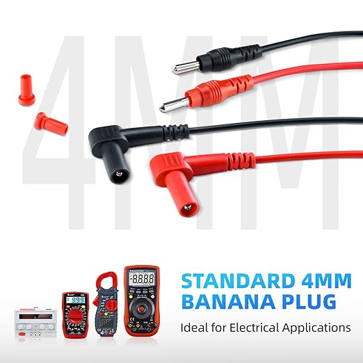 Electrical Multimeter Test Leads Set with Alligator Clips Test Hook Test Probes Lead LESEHIY Premium Professional Kit CAT III 1000V 20A