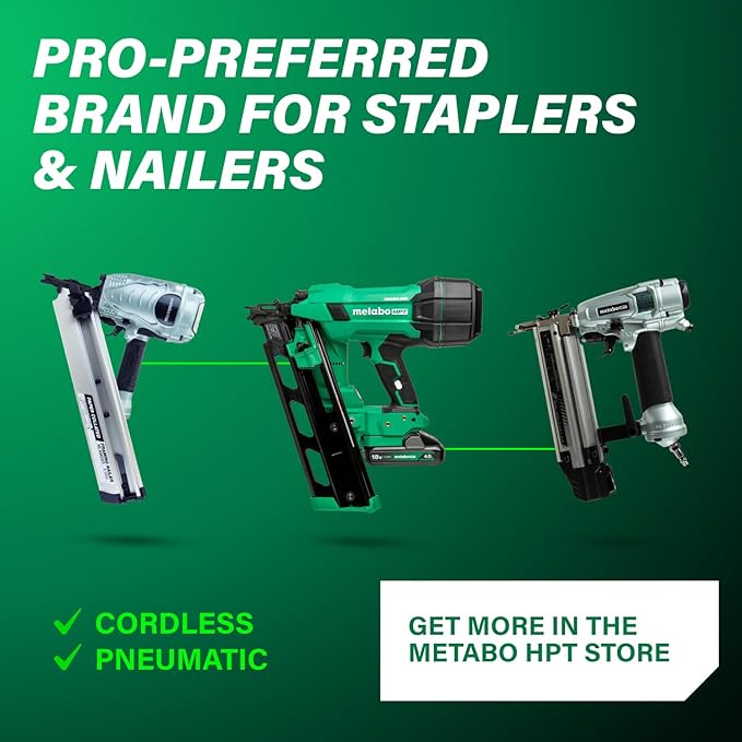 Metabo HPT 18V MultiVolt Cordless 21° Framing Nailer Kit, 3-1/2" Plastic Strip Framing Cordless Nailer, Power Tool with 4.0Ah Lithium Ion Battery, Drives 2" to 3-1/2" Nails, NR1890DRA