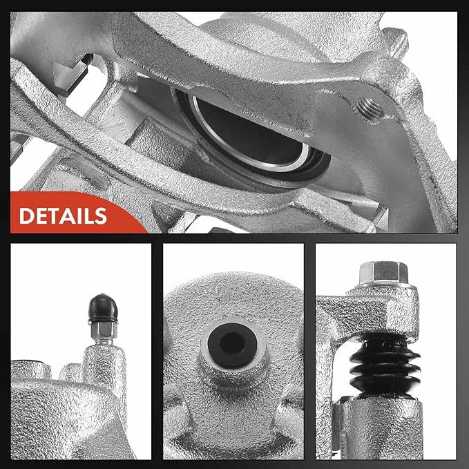 A-Premium Disc Brake Caliper Assembly with Bracket Compatible with Chrysler, Dodge and Jeep Models - Compass/Patriot 2007-2017, 200 2011-2014, Sebring, Cirrus, Avenger, Caliber - Front Driver