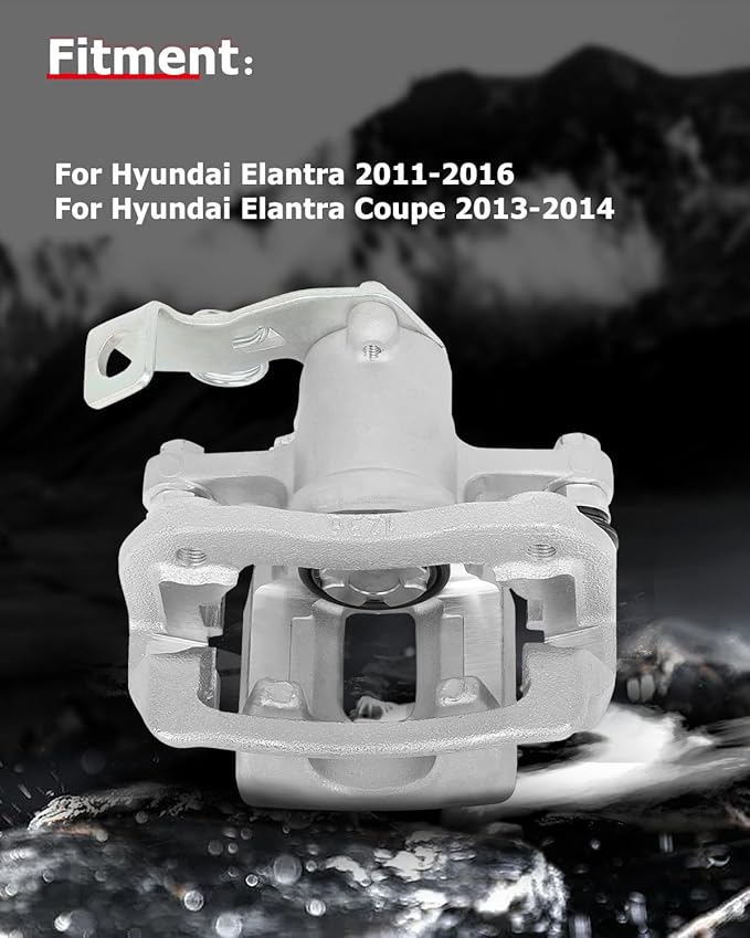 cciyu Rear Left & Right Brake Calipers Assembly w/Bracket 19B6455 19B6454 2011 2012 2013 2014 2015 2016 For Hyundai For Elantra,2013 2014 For Hyundai For Elantra Coupe