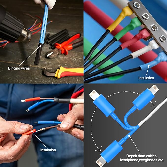 Chanzon 2:1 Ratio 3-5/32" (80mm) Heat Shrink Tubing 3.3Ft Roll (1M Total Length) Black Polyolefin Sleeving Wrap Shrinking 2 to 1 1pcs