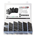 Chanzon 300 Pcs Heat Shrink Tubing Kit, 3:1 Black Sleeving Heat Shrink Wrap Tubing with Length 1.77" (inch), Marine Grade Electrical Waterproof Polyolefin Heat-Shrink Tube