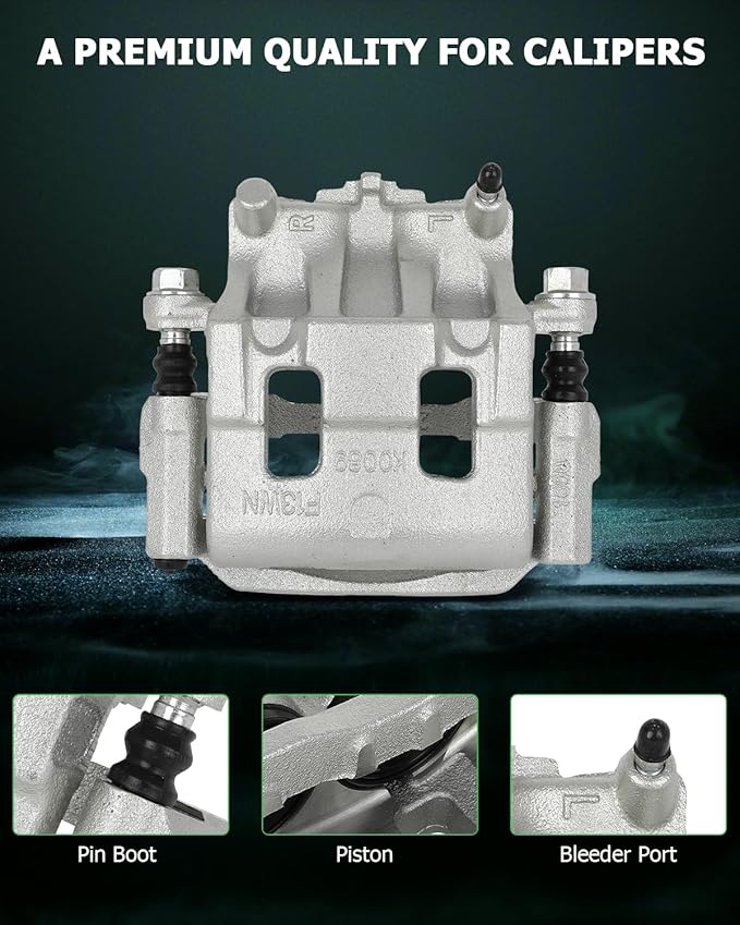 SCITOO 18B5026 18B5027 Front Left & Right Disc Brake Calipers Assembly w/Bracket For Ford For Edge 2007-2009