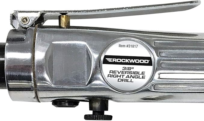 Rockwood 3/8 Inch High Torque Air Motor Reversible Drill Pneumatic 1500 Rpm