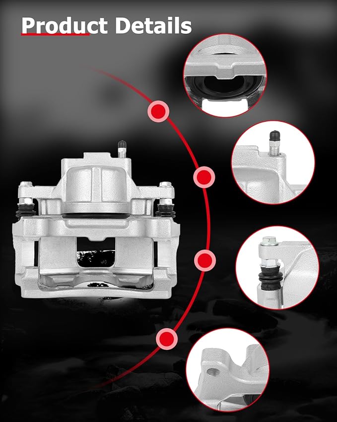 cciyu Front Right Brake Caliper Assembly w/Bracket 18B5045A 2009 2010 2011 2012 For Dodge For Journey