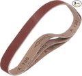 HARFINGTON 1 x 30 Inch Sanding Belts, 3 Pcs 120 Grits Aluminum Oxide Abrasive Belt Sander File Belt for Woodworking, Metal Polishing, Knife Sharpener