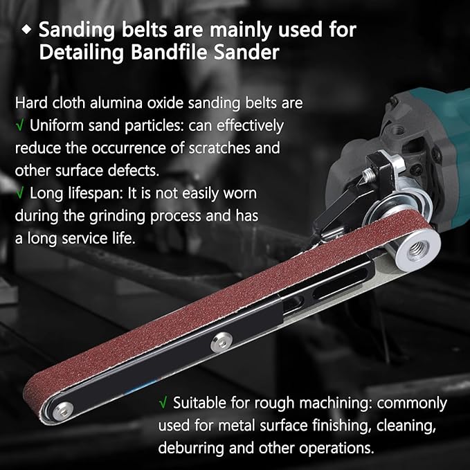 35 Pcs 3/4 x 20.5 Inch Premium Hard Cloth Aluminum Oxide Sanding Belts,7 Pcs Each of 60/100/240/400/600 Grits Sanding Belt for Detailing Bandfile Sander,520 x 20 mm Sanding Belts for Mini Belt Sander.