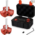 3 Blade PVC Pipe Reamer Kit 1-1/2 inch & 2 Inch,2Pcs Plastic Pipe PVC Reamer Kit Plumbing Tool Socket Saver Fitting Saver for Sch.40 CPVC ABS Socket Hub,with 3/8-Inch Hex Shaft,Fit Standard 1/2" Drill