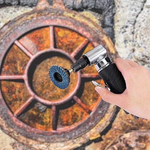 30 Pcs 2 Inch Mini Flap Disc, Zirconia High Density, with 1 Pcs 1/4 inch Shank Holder, for Metal Grinding, for Angle Die Grinder (60 GRIT)