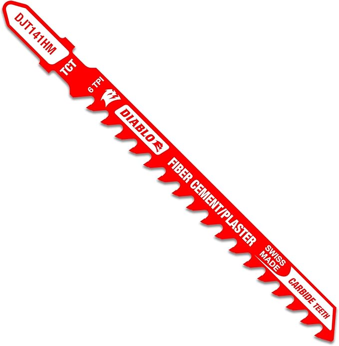 PacTool SS404 Snapper Shear and Freud Diablo DJT141HM Jig Saw Blade for Fiber Cement