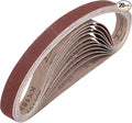HARFINGTON 1 x 30 Inch Sanding Belts, 20 Pcs 80 Grits Aluminum Oxide Abrasive Belt Sander File Belt for Woodworking, Metal Polishing, Knife Sharpener