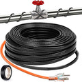 15FT（3FT-200FT） Pipe Heating Cable for Pipe Freeze Protection, Heat Cable for Water Pipes(Metal and Plastic), Pipe Heat Tape Keeps Water Flowing at -40°F 5w/ft, 120V