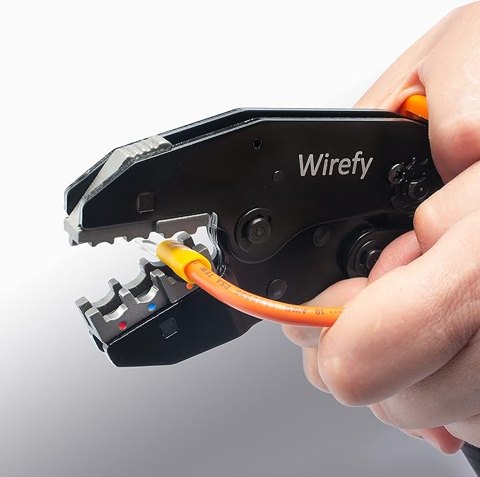 Wirefy Crimping Die for Insulated Nylon Connectors - 22-10 AWG