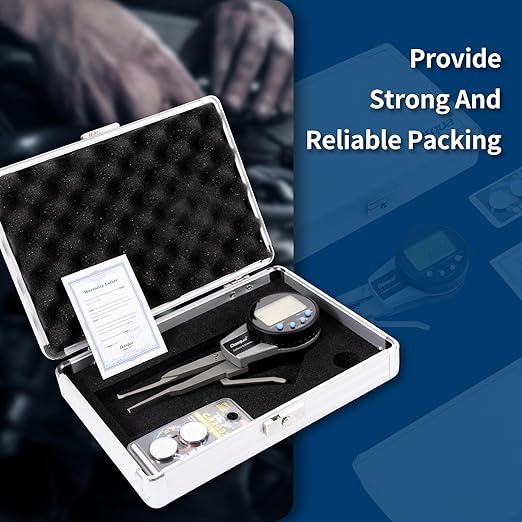 Dasqua Digital Internal Caliper Gage with 0.200"-1" /1.200"-2"/0.400"-1.2" Measuring Range (0.200"-1.0"/5-25mm)