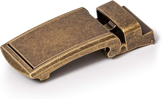 SlideBelts Full Grain Leather Belt with Contrast Stitching - Custom Fit for Adult Men, Golfers