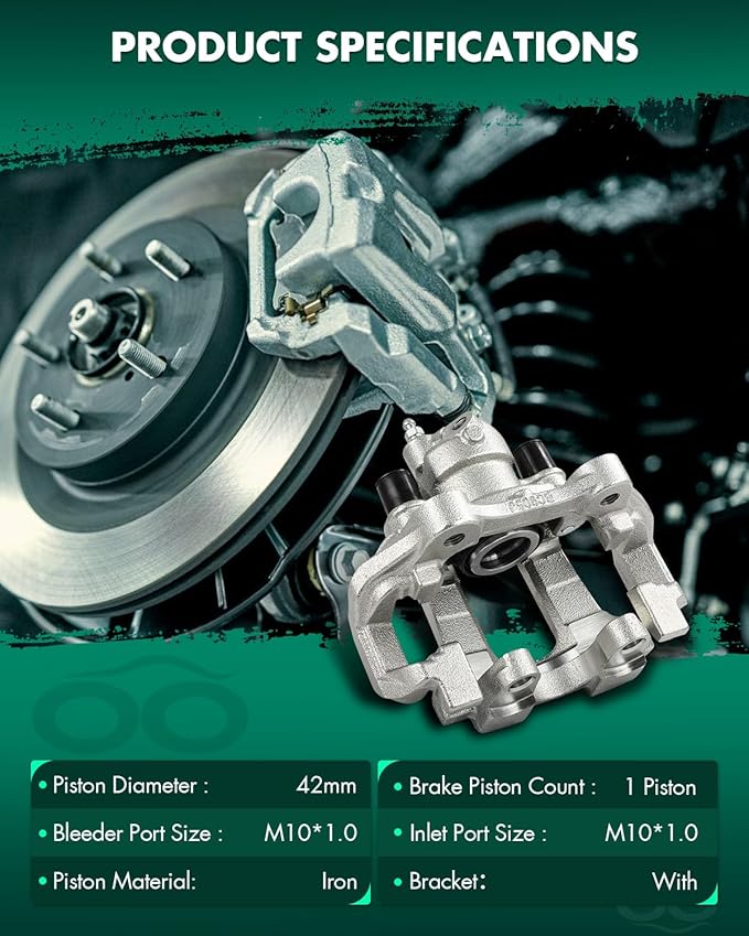 SCITOO Rear Right Brake Caliper With Bracket 19B3315 Compatible For Mercedes-Benz For GL320 2007-2009,For Mercedes-Benz For GL350 2010-2012,For Mercedes-Benz For GL450 2007-2012