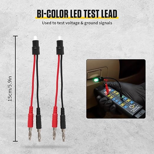 68PCS Automotive Circuit Test Lead Kit, Multimeter Test Leads Set with Electrical Breakout Leads Terminals, Alligator Clips, Needle Probes & Banana Plug Adapters