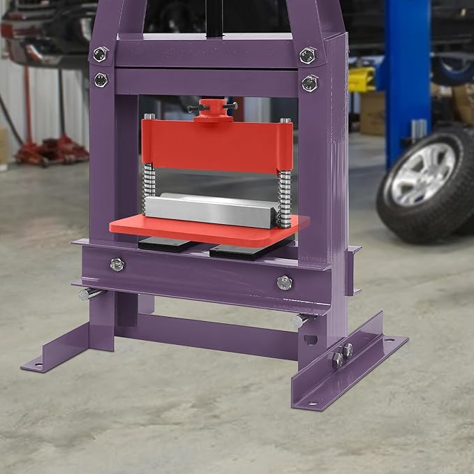 12" Press Brake Attachment for 12&20 Ton Hydraulic Press, 3/16" Bending Thickness Press Brake Attachment, Heavy-Duty Metal Bending Accessories for Metal Sheet Bending Forming Shapes (Red)