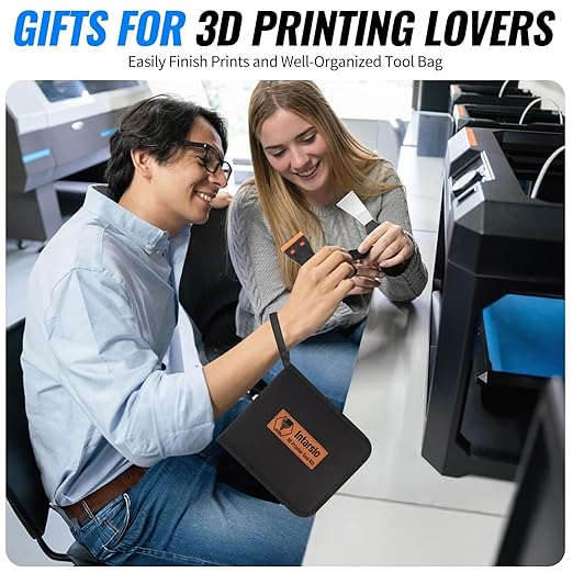 68Pcs 3D Printer Tools Kit with Storage Case, FDM/SLA Printer Accessories - Deburring Tool, 3D Print Removing Scrapers, Metal Files, Brushes, Hand Drill, Tweezers, for Bambu Lab, Ender 3, Kobra, etc.