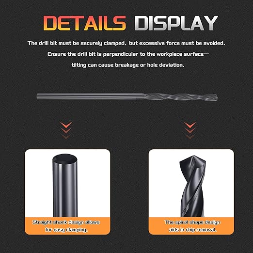 Drill Bit, 1.5mm Cutting Diameter, 4241 HSS Nitriding Black 118° Cutting Angle Versatile Jobber Bits - (Applications: for Drilling Plastic Wood Soft Metal), 12-Pieces