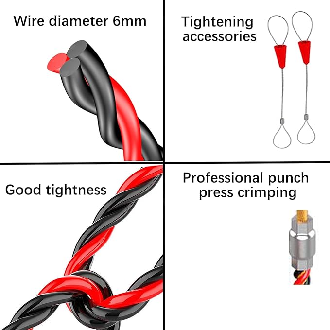 16.4ft/5m Fish Tape Wire Puller - 6mm PET Electrical Cable Snake Tool Kit for Through Wall Conduit Wiring,Wire Puller Through Wall,Wire Fish Tape for Car,Electricians Tools,Wire Guide Device