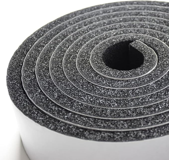 DOBTIM Pipe Insulation Foam Wrap Tape, Self Adhesive with High Resilience for Pipe Insulation Wrap 13 Ft x 3 Inch Wide x 1/2 Inch Thick