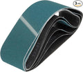 HARFINGTON 4 x 36 Inch Sanding Belts, 3 Pcs 80 Grit Zirconia Abrasive Belt Sander File Belt for Woodworking, Metal Polishing, Knife Sharpener