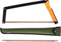 AGAWA - BOREAL24 Tripper Kit - 24 Inch Folding Bow Saw, 24" Rugged Cordura Sheath, Additional 24" Aggressive Blade (Black Frame - Yellow Handle)