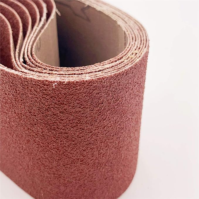 4 x 21 Sanding Belt, 80 Grit Aluminum Oxide Belt Sander Paper 4x21,12 Pack (4x21 Inch, 80 Grit)