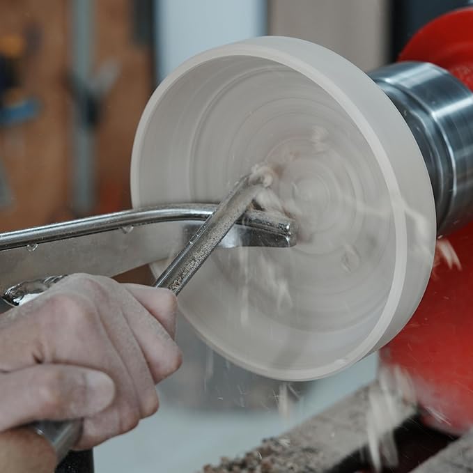 Cyro M2 HSS Bowl Gouge 3/8" Bowl Gouge (1/2" Dia.) with 12-1/2" Beech Handle for Woodlathe Chisels, Woodturning Tools.