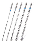 toolant SDS Plus Rotary Hammer Drill Bits Assorted Set 5pcs(3/16"-5/8") 12inch,Carbide Tipped 2-Cutter for Concrete,Masonry and Brick