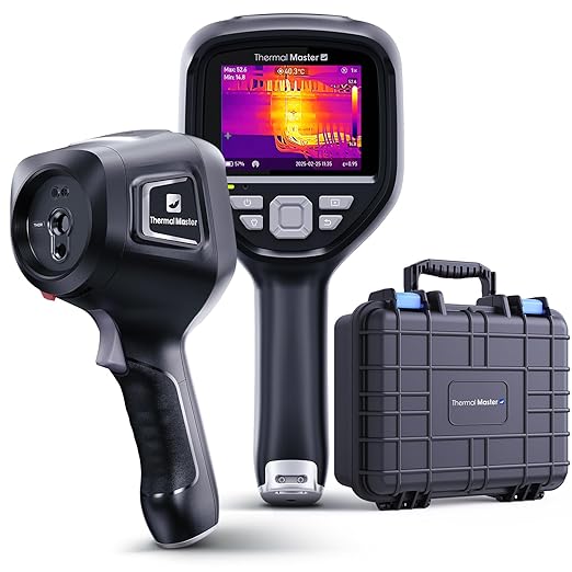 Handheld Thermal Camera, 512×384 X³IR Resolution, Thermal Imaging Camera with 2MP Visual Camera, 640×480 3.5" IPS Screen Thermal Imager with Laser, -4℉to 1022℉, 60Hz, 40mK(Thor 002)