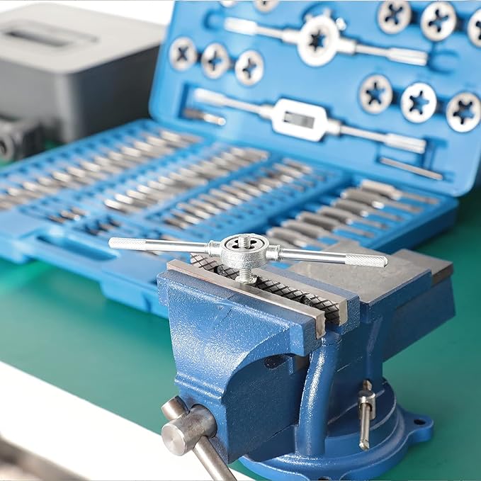 110 PCS Metric Tap and Die Set, Metric Threads M2-M18 Rethreading Kit for Making Screw Threads for Cutting External and Internal Thread Threading with Storage Case