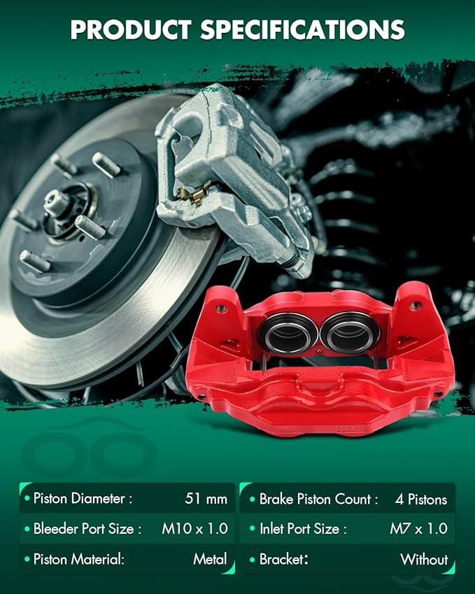 SCITOO 19-3275 19-3274 Front Left & Right Disc Brake Calipers Assembly Without Bracket For Toyota For Sequoia 2008-2015,For Toyota For Tundra 2007-2015