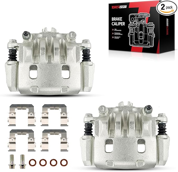 Torchbeam Front Brake Calipers Set for Subaru 2014-2018 Forester 2.5L, Subaru 2003-2013 Forester, Subaru 2010-2014 Outback 2.5L, Front Left and Front Right Calipers Replace # 19B2683B+19B2682B