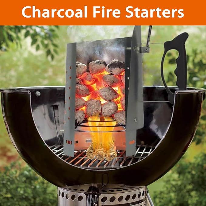 E500 Fire Starter - 120 PCS Natural Pine Fire Starters for Fireplace, Campfires, Fire Pit, BBQ, Pellet Stove, Wood, Pizza Oven - Chimney Charcoal Starter for Grill
