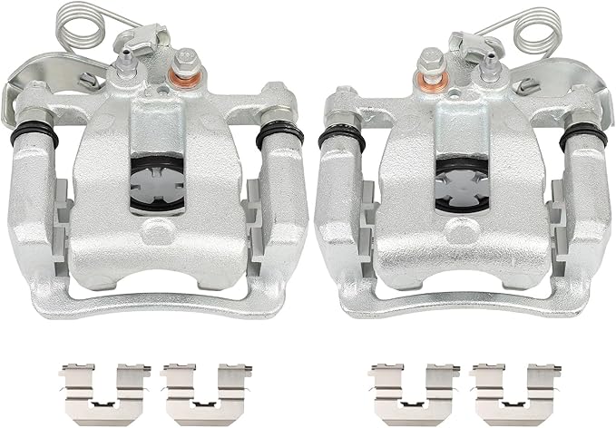 SCITOO Rear Brake Caliper With Bracket 19B6811 19B6810 Compatible For Kia For Rio 2012-2017