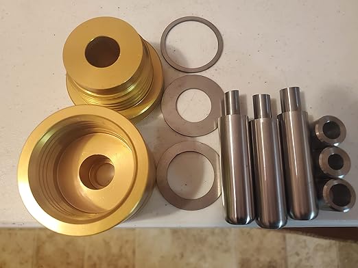 Self Centering Coin Ring Punch Kit & Die Set | Coin Making Tool Spacer Set | Hole Punchs Coin Jewelry Making Tool Made in USA | Ring Punch & Die Sizes - 3/8inch, 7/16inch, 1/2inch